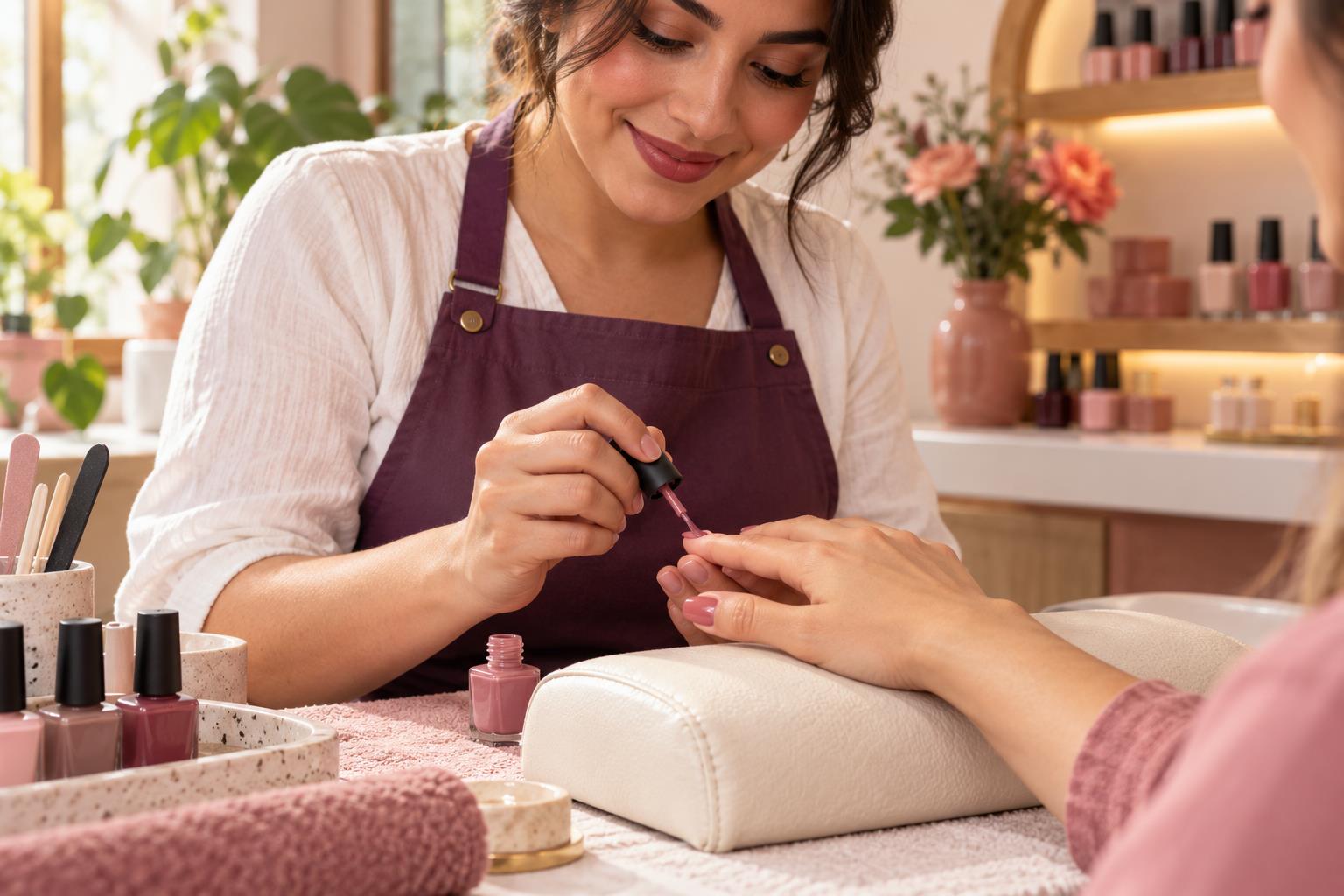 Escena ilustrativa de manicure